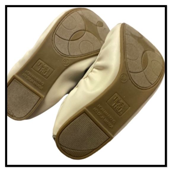 Time & Tru Size 6W Cream & Snake Skin Casual Shoes - Picture 7 of 8